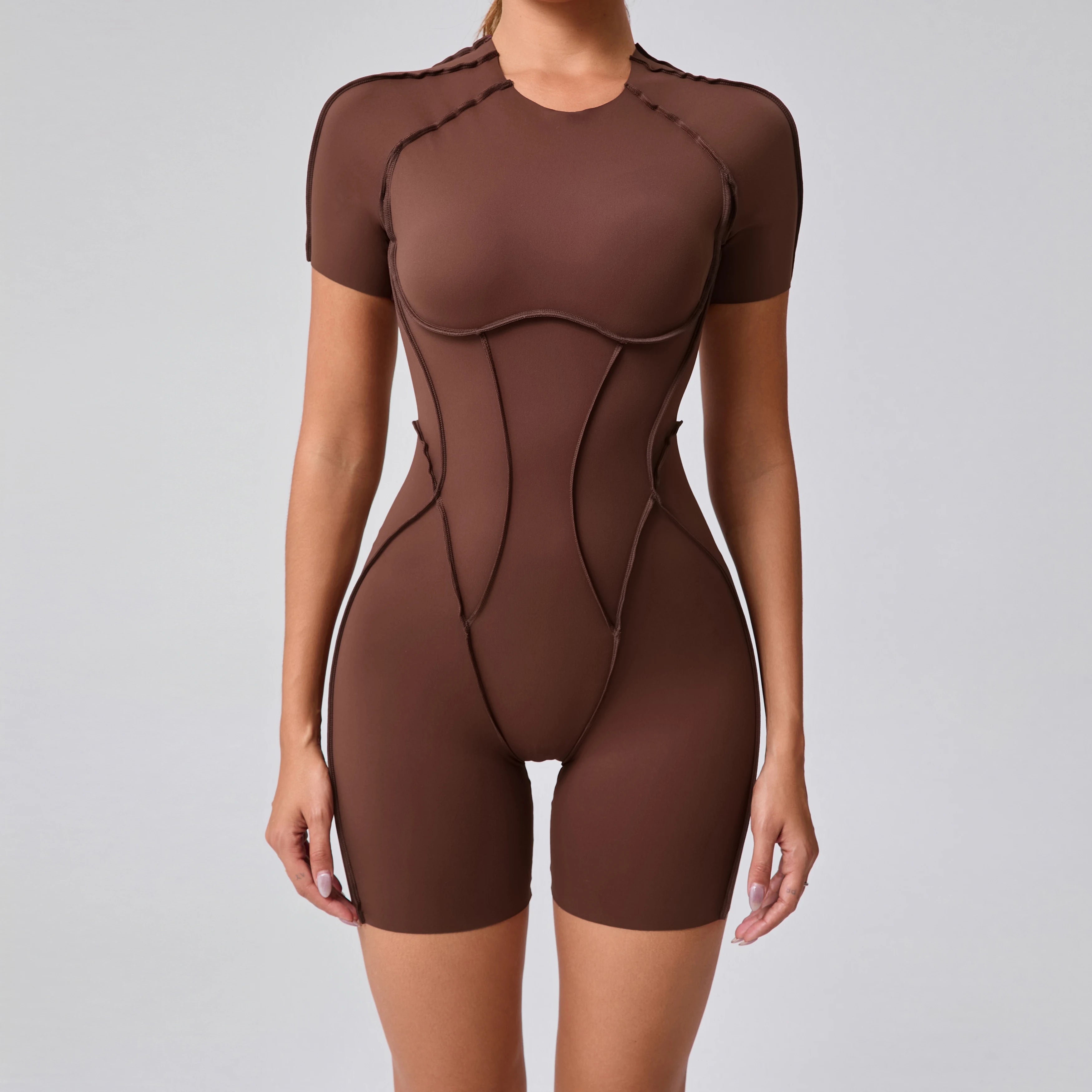 Backless Sculpt Romper-53
