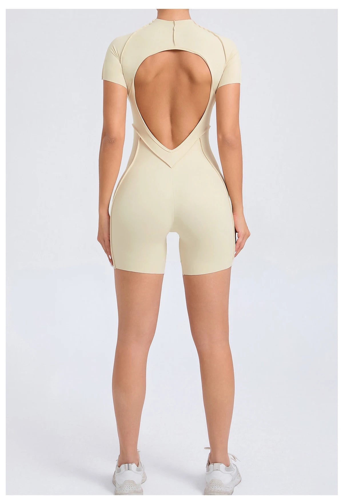Backless Sculpt Romper-19