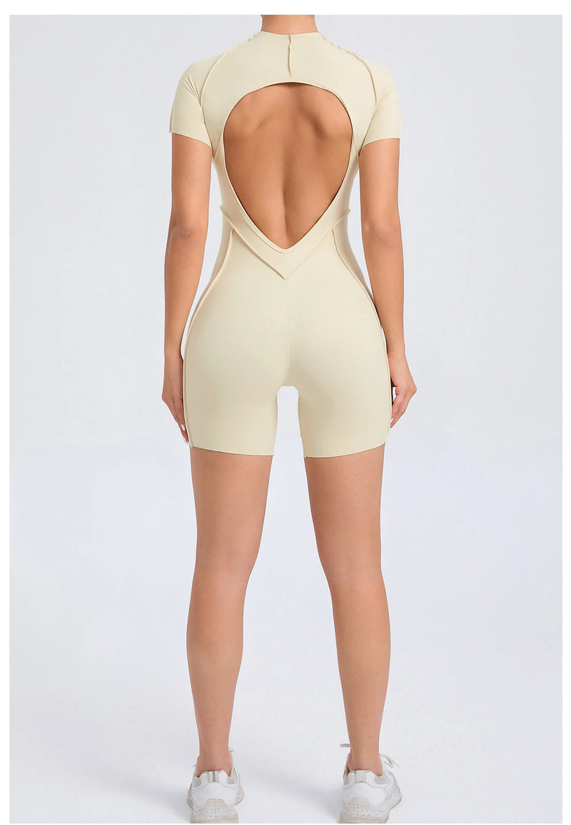 Backless Sculpt Romper-19