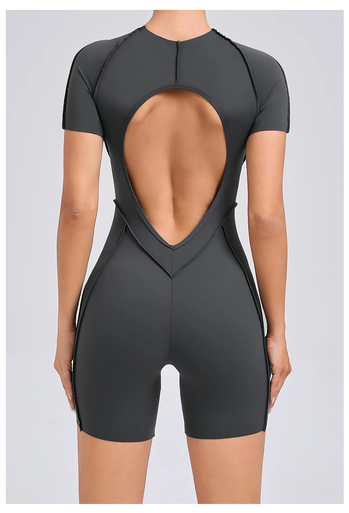 Backless Sculpt Romper-15
