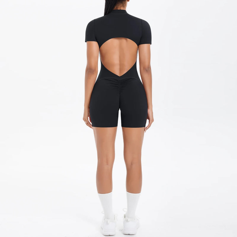 Backless Zip Jumpsuit-40
