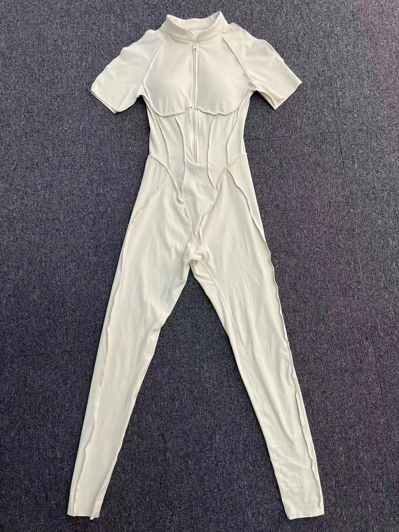 Backless Zip Jumpsuit-8