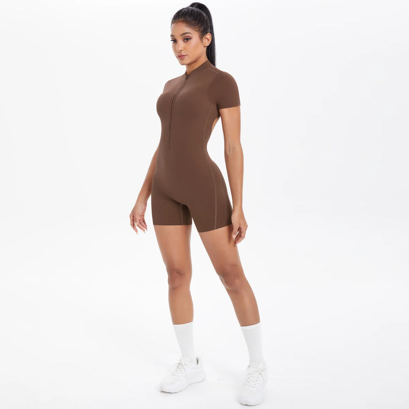 Backless Zip Jumpsuit-24