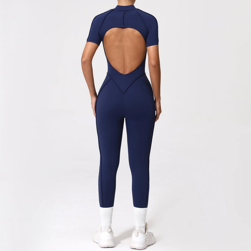 Backless Zip Jumpsuit-15