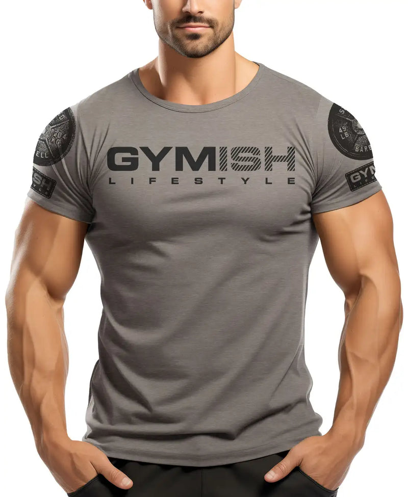 2025 Summer New Men's T-shirt European And American Style Fitness 3D Letter Print Slim Men's Top Breathable And Quick Drying-14