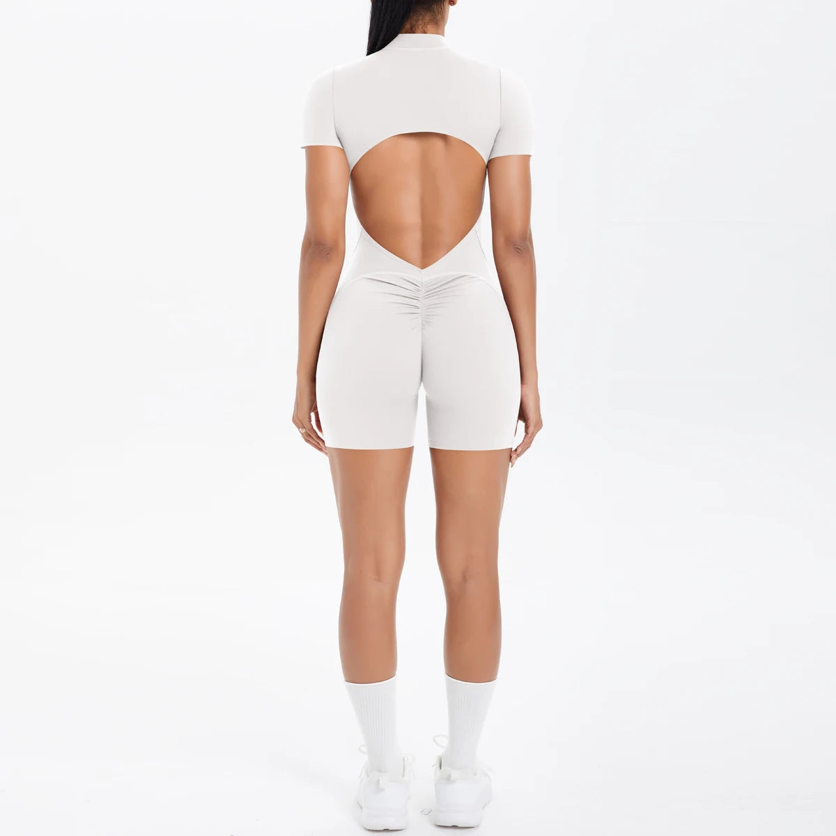 Backless Zip Jumpsuit-10