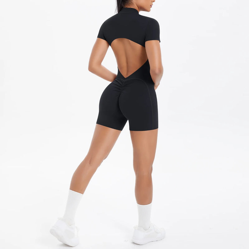 Backless Zip Jumpsuit-45