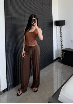 Waist Wide-Leg pants-13