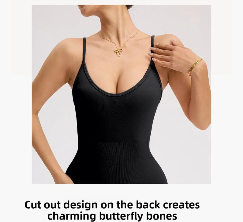 Cross Back Romper-12