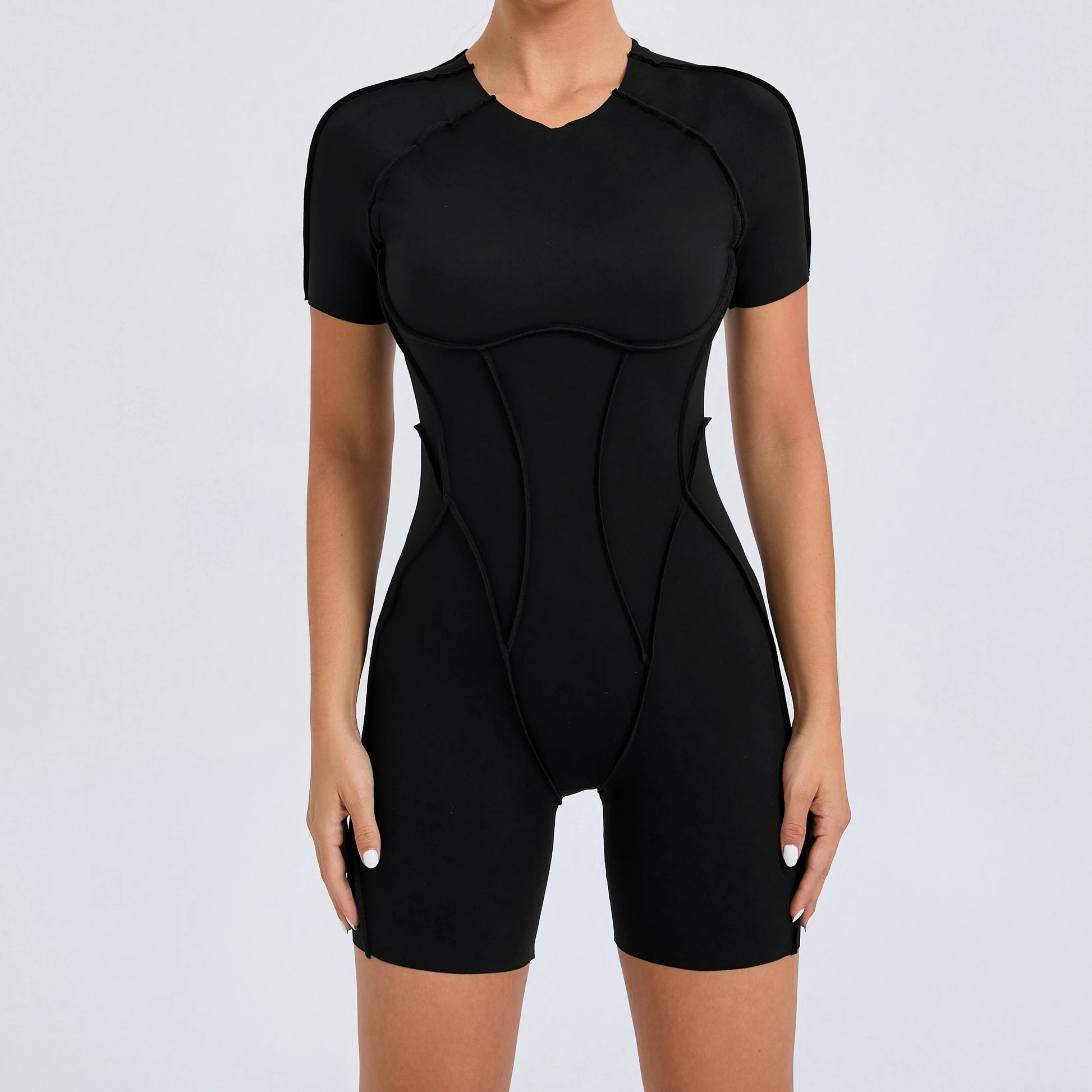 Backless Sculpt Romper-51