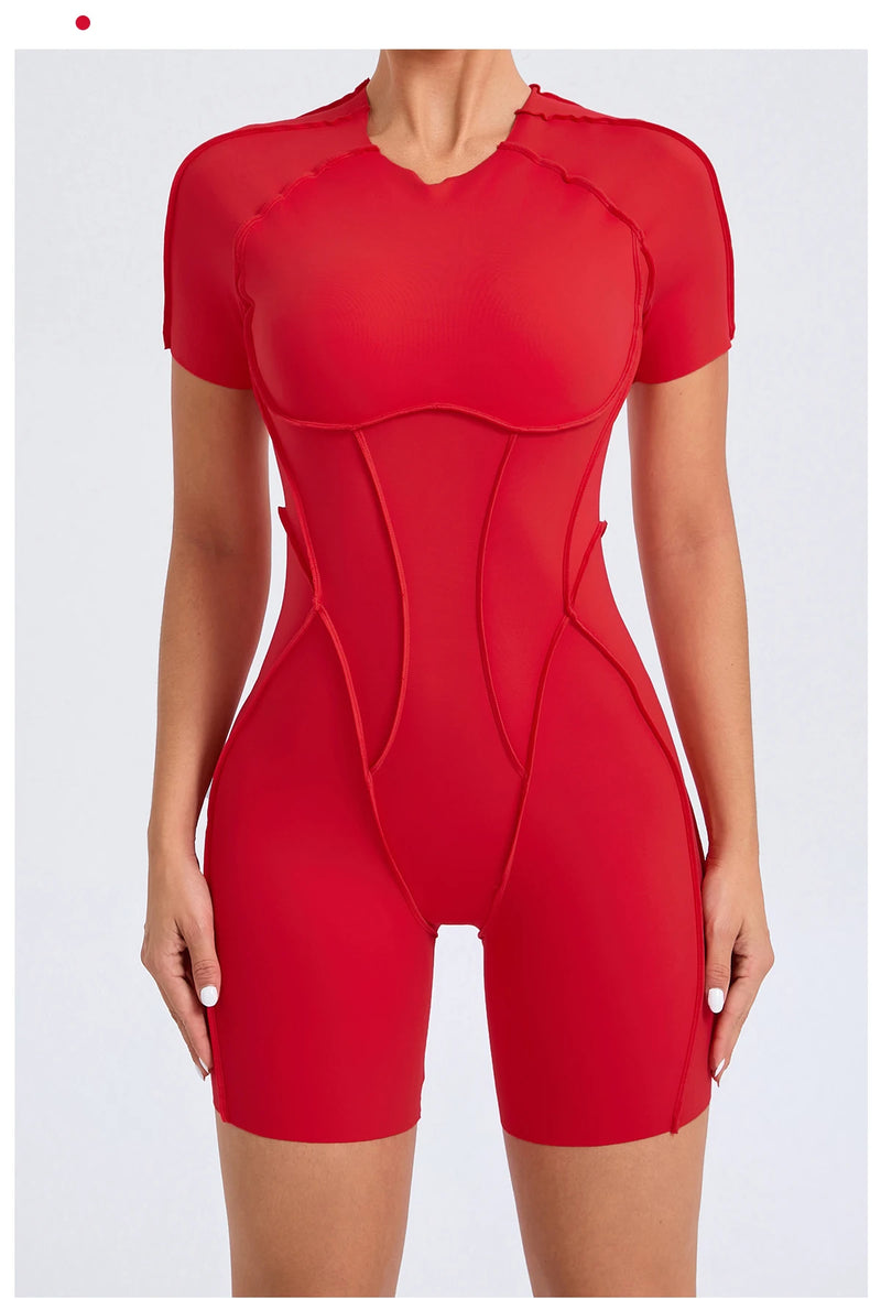 Backless Sculpt Romper-24