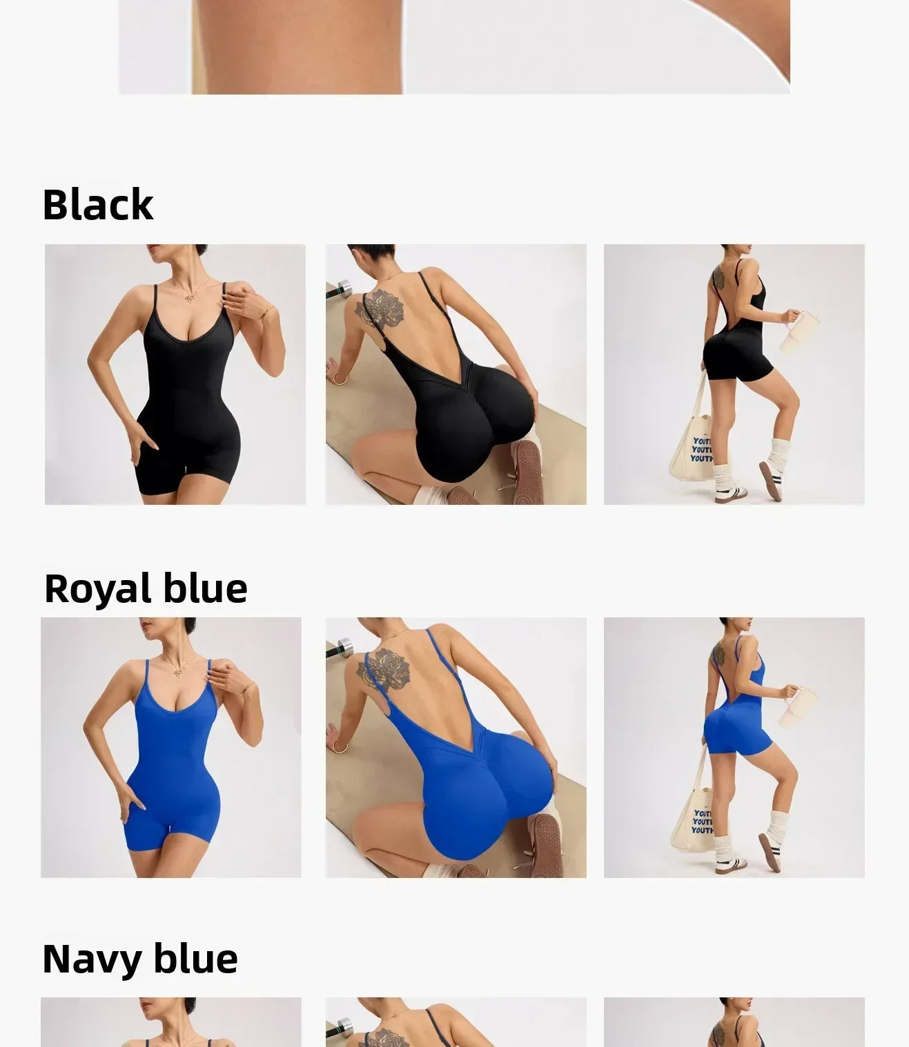 Cross Back Romper-15
