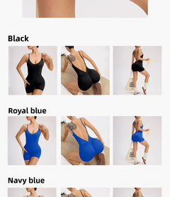 Cross Back Romper-15