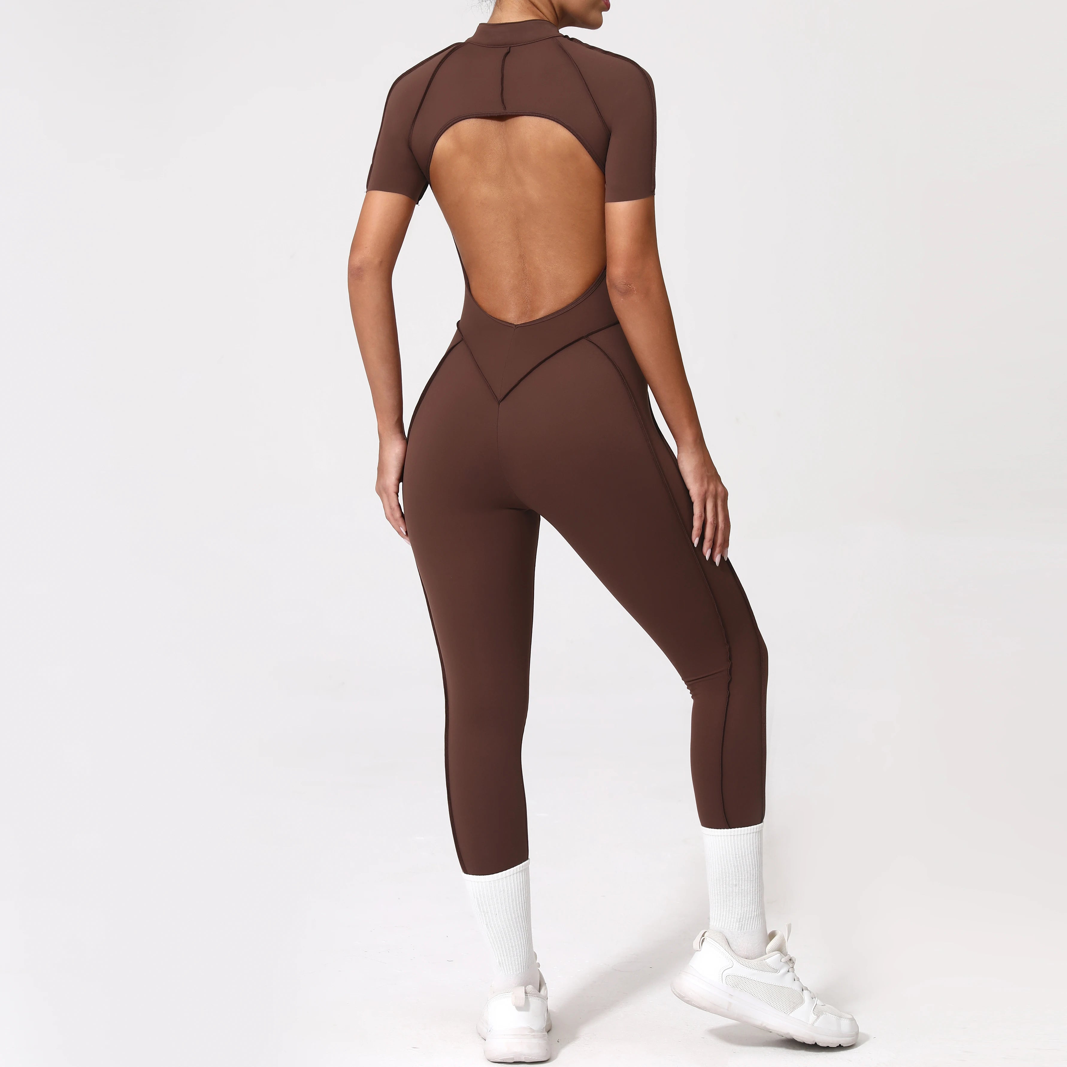 Backless Zip Jumpsuit-27