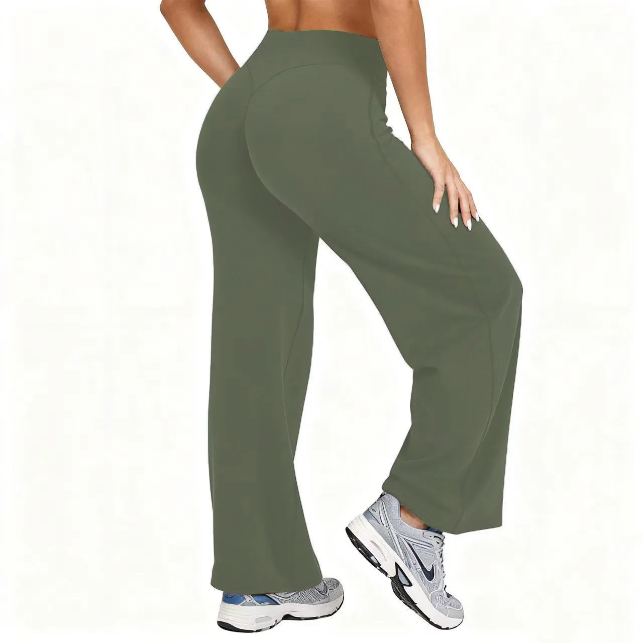 High-Waist Flow Pants-8