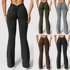 V-Back Flared Legging-1
