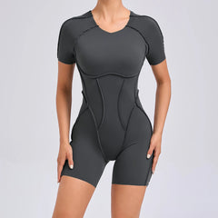 Backless Sculpt Romper-50