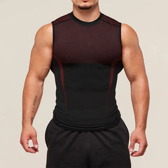 Fitness training sleeveless tops-8