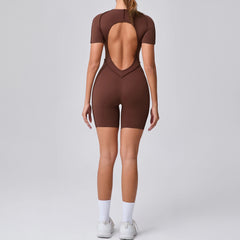 Backless Sculpt Romper-2