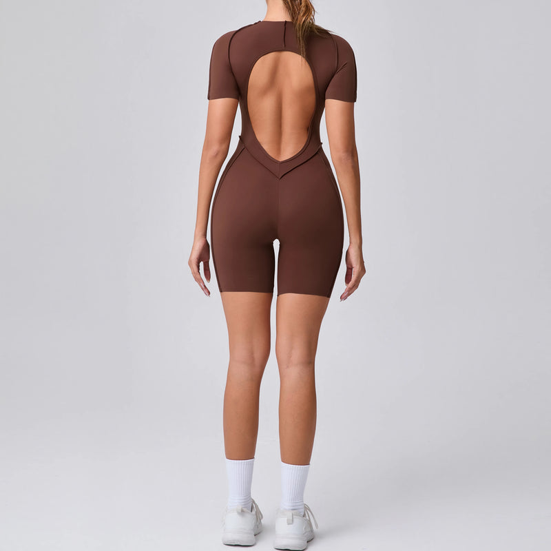 Backless Sculpt Romper-2