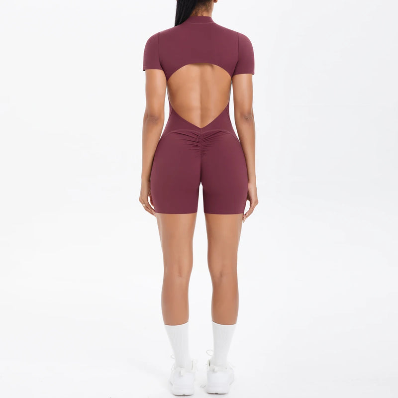 Backless Zip Jumpsuit-46