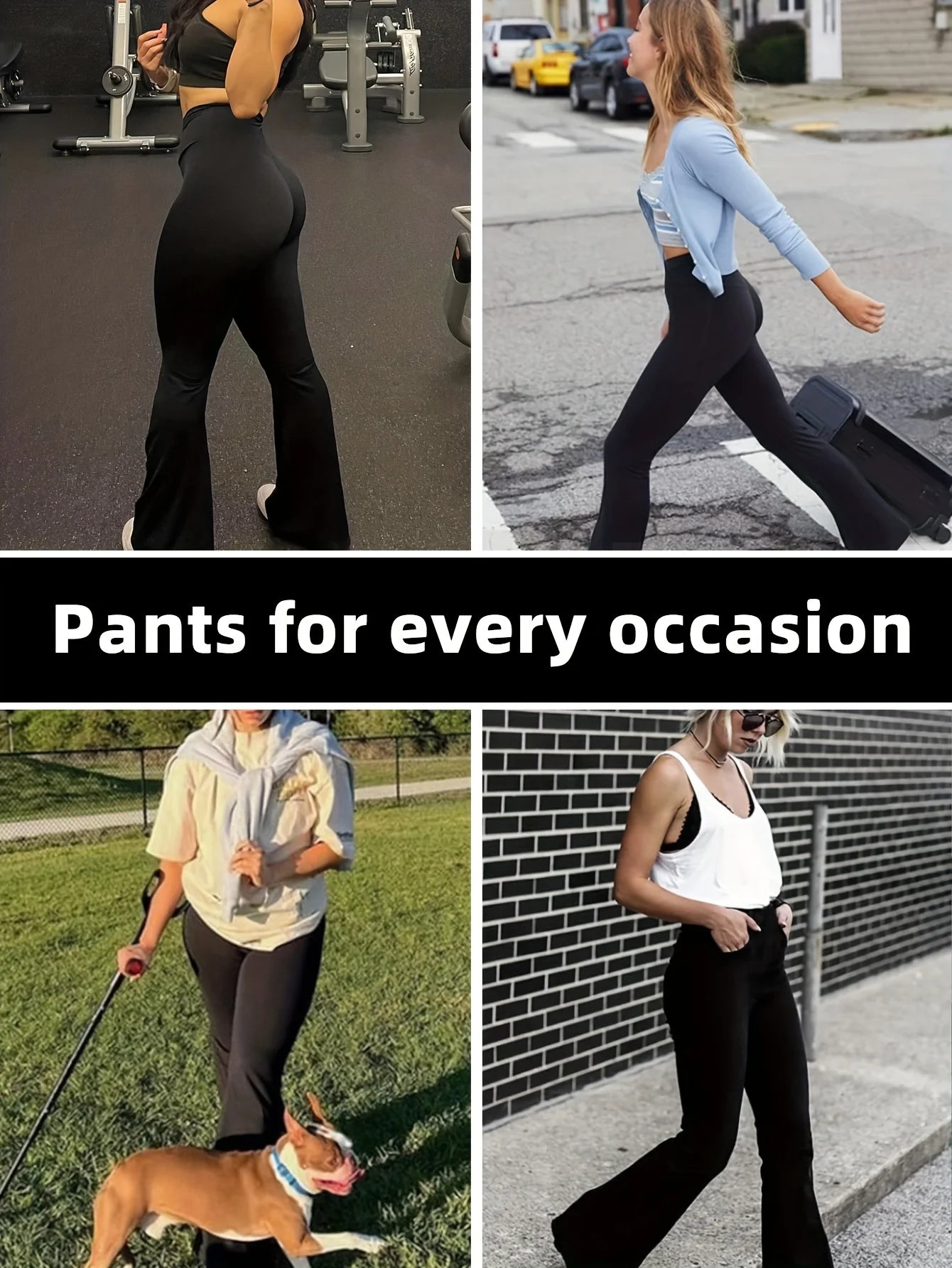 High-Waist Flared Leggings-8