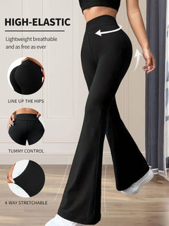 High-Waist Flared Leggings-1