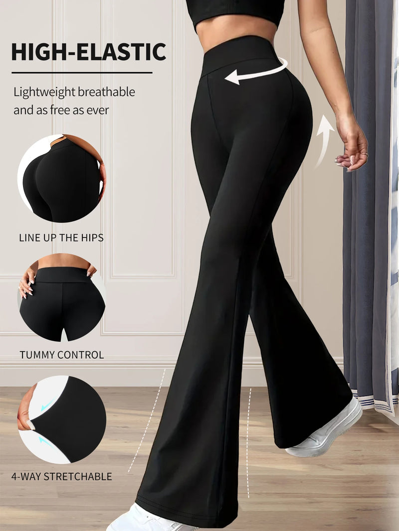 High-Waist Flared Leggings-1