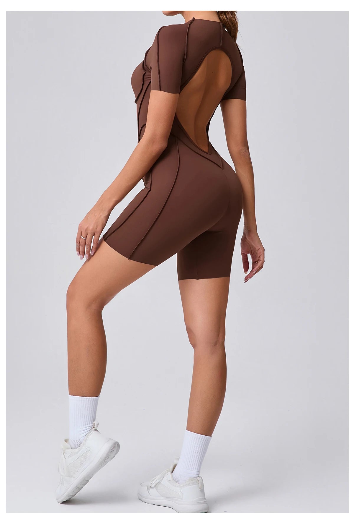 Backless Sculpt Romper-42