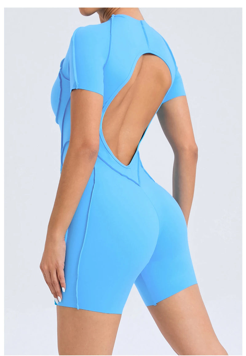 Backless Sculpt Romper-22