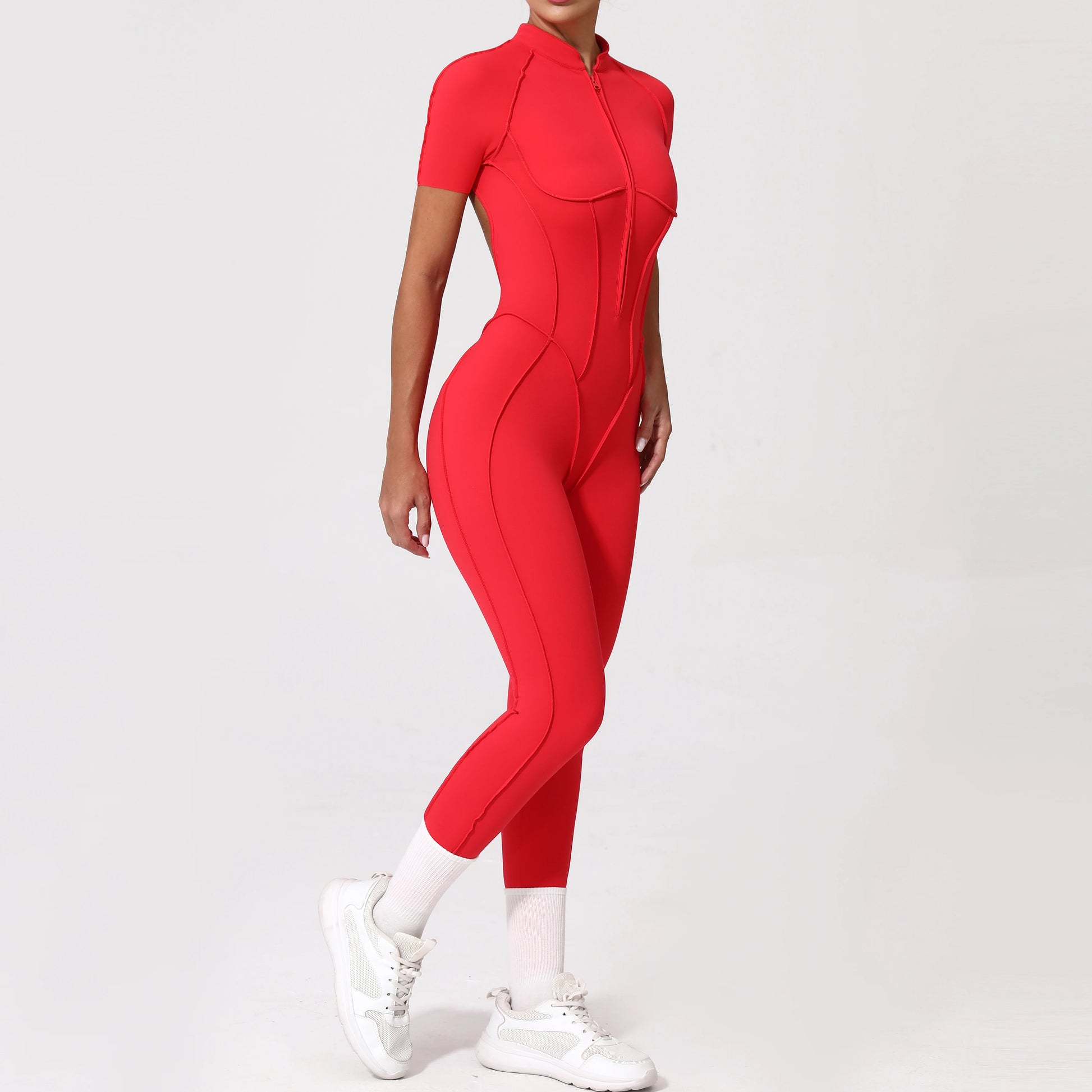 Backless Zip Jumpsuit-19