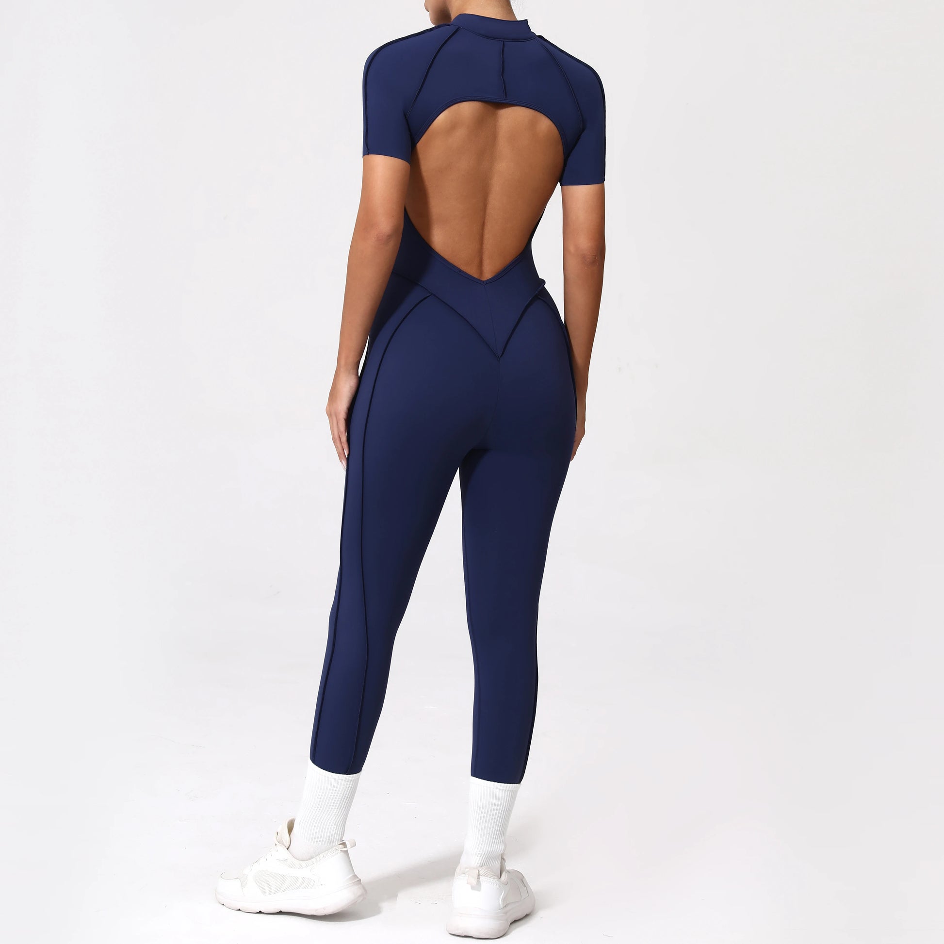 Backless Zip Jumpsuit-14