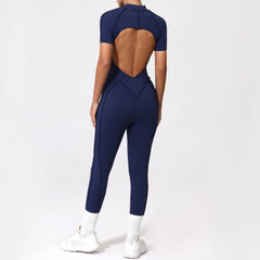 Backless Zip Jumpsuit-14