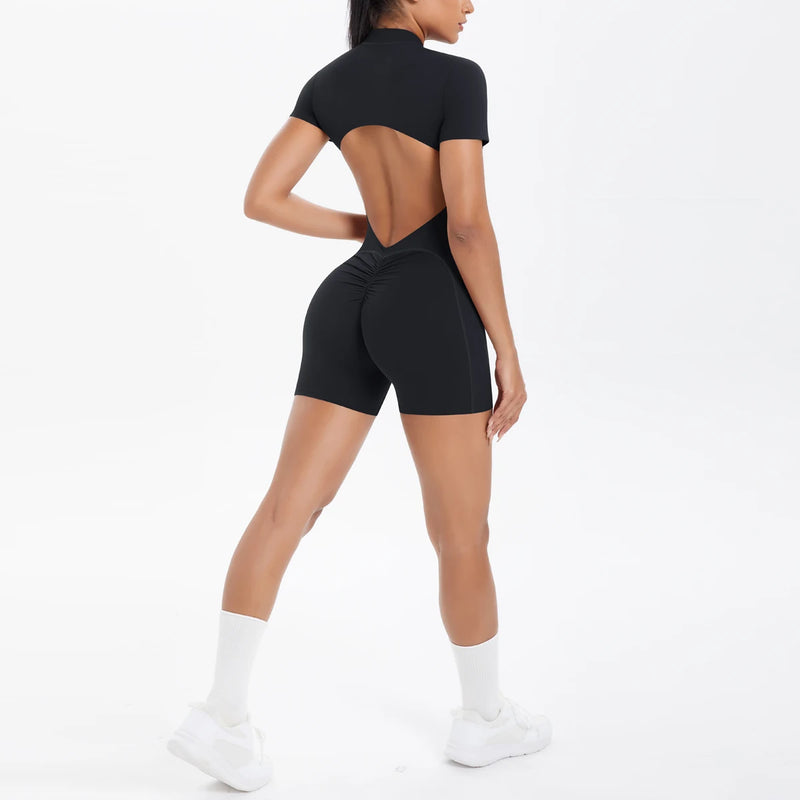 Backless Zip Jumpsuit-43