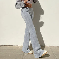 Flare Pants Y2K Slim-17