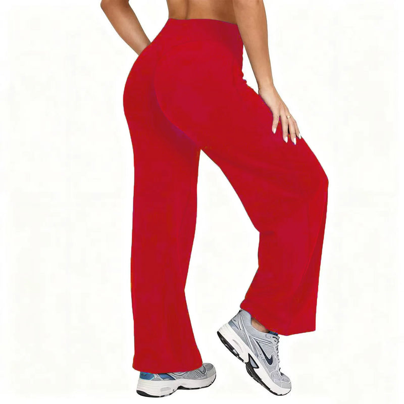 High-Waist Flow Pants-10