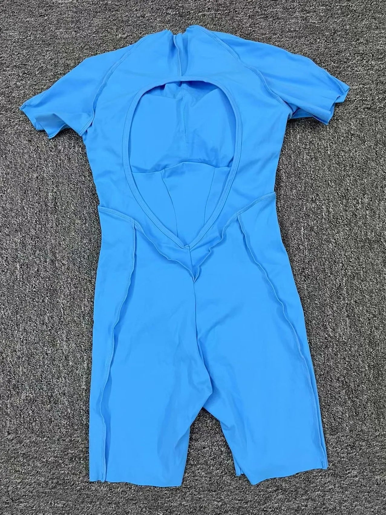 Backless Sculpt Romper-46