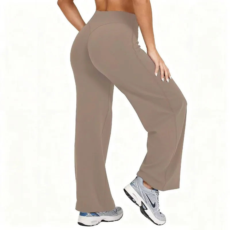 High-Waist Flow Pants-14