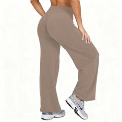 High-Waist Flow Pants-14