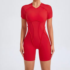 Backless Sculpt Romper-48