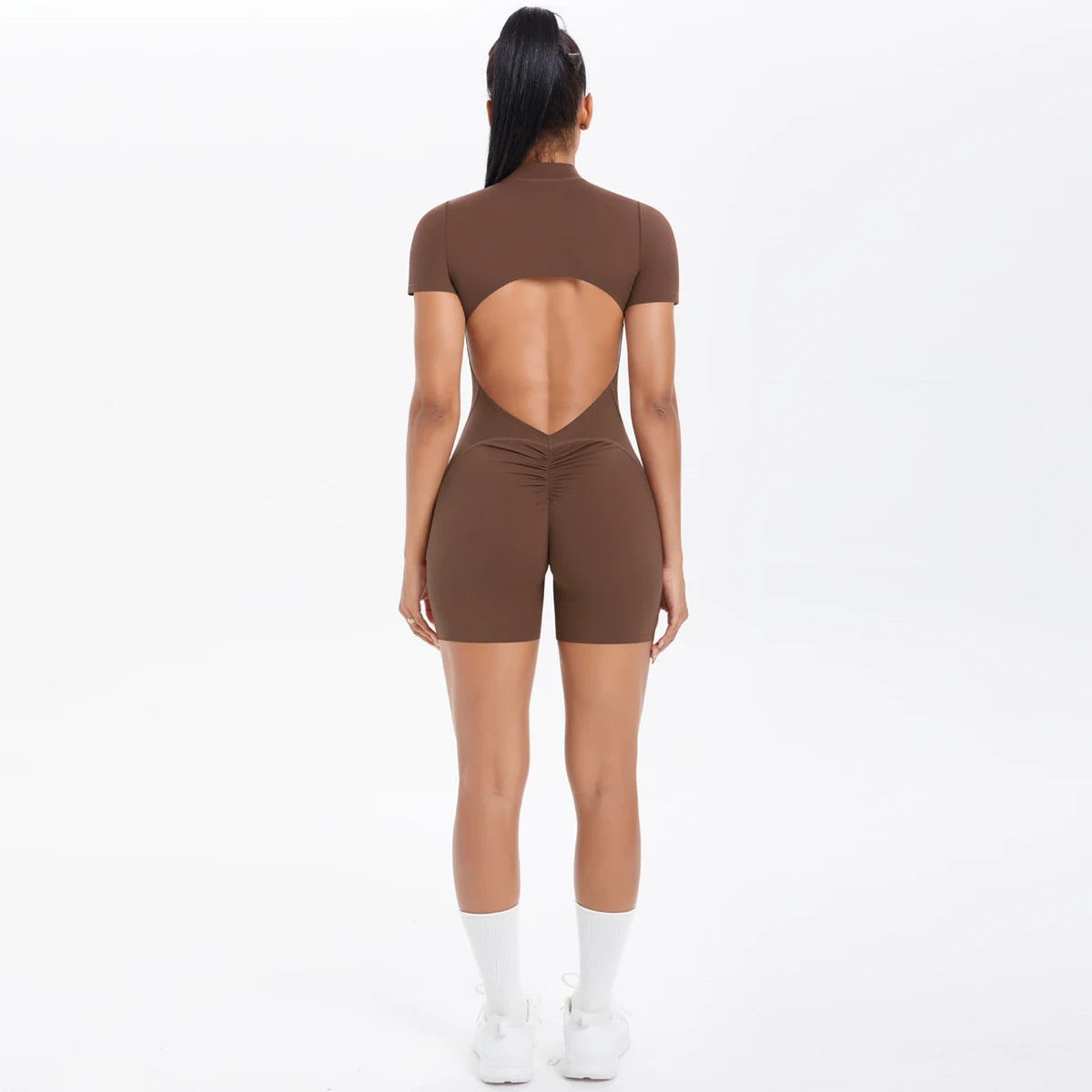 Backless Zip Jumpsuit