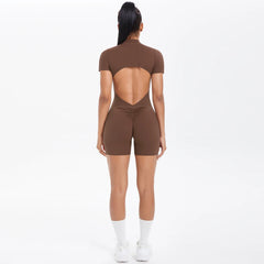 Backless Zip Jumpsuit-2