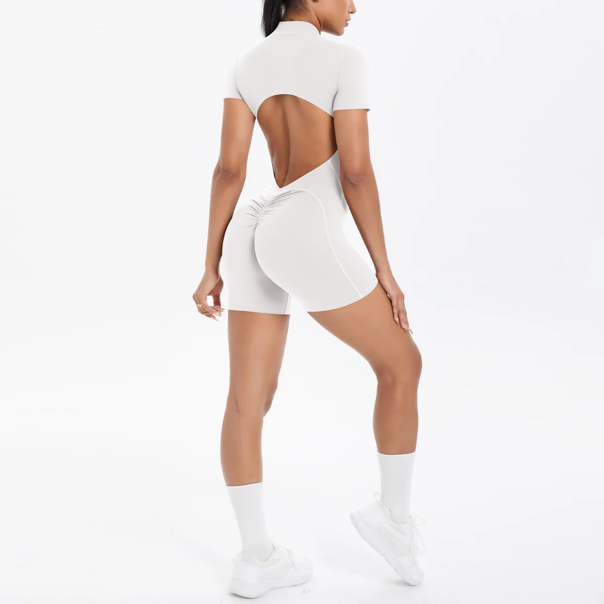 Backless Zip Jumpsuit-12