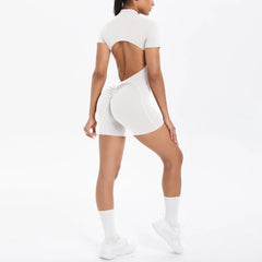 Backless Zip Jumpsuit-12