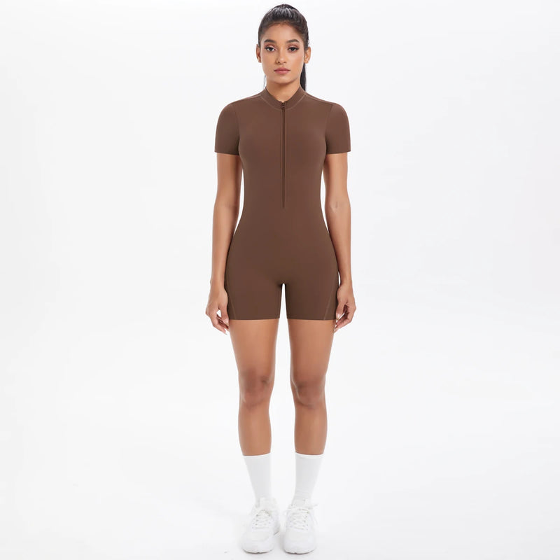 Backless Zip Jumpsuit-4