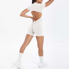 Backless Zip Jumpsuit-14