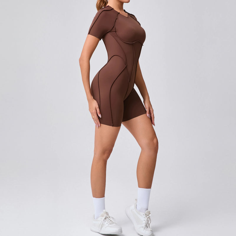 Backless Sculpt Romper-4