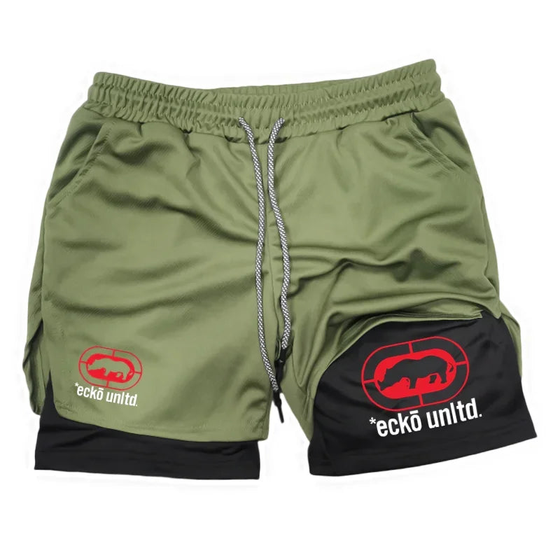 Running Shorts 2 in 1 Double-deck