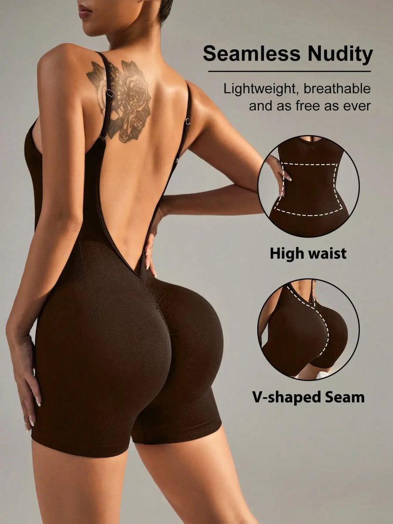 Cross Back Romper-5